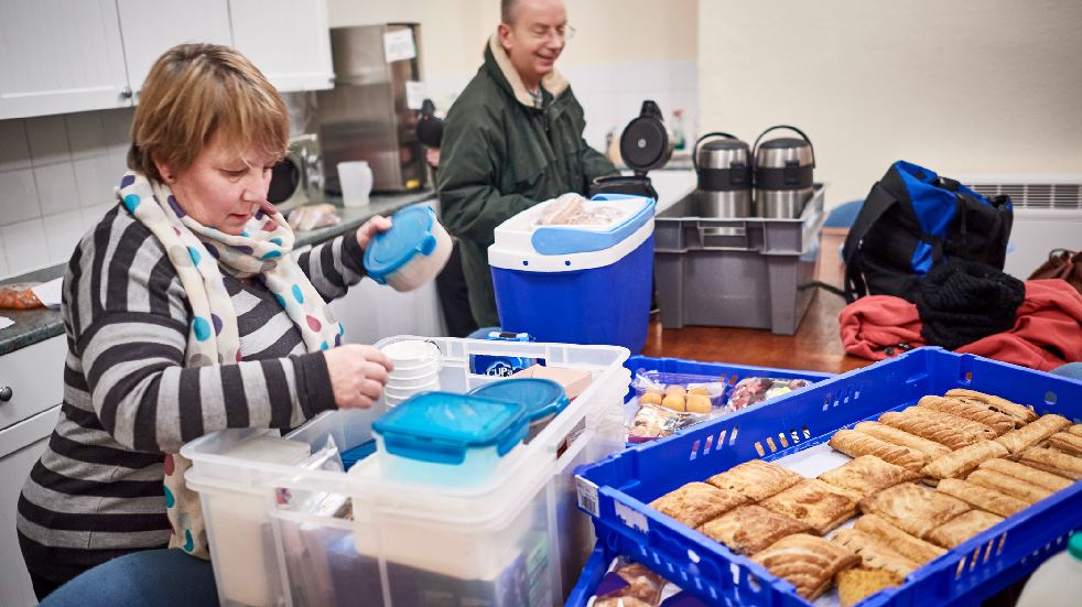 food bank volunteers